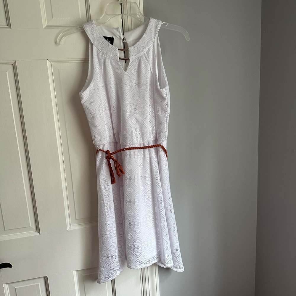By & by dress with braided belt